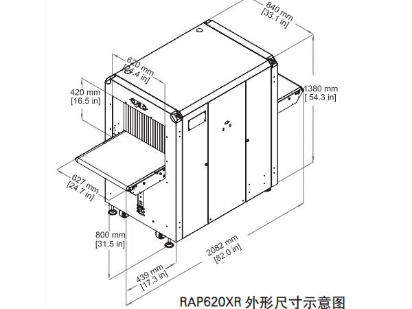 Rapiscan RAP620XR通道式X光安检机